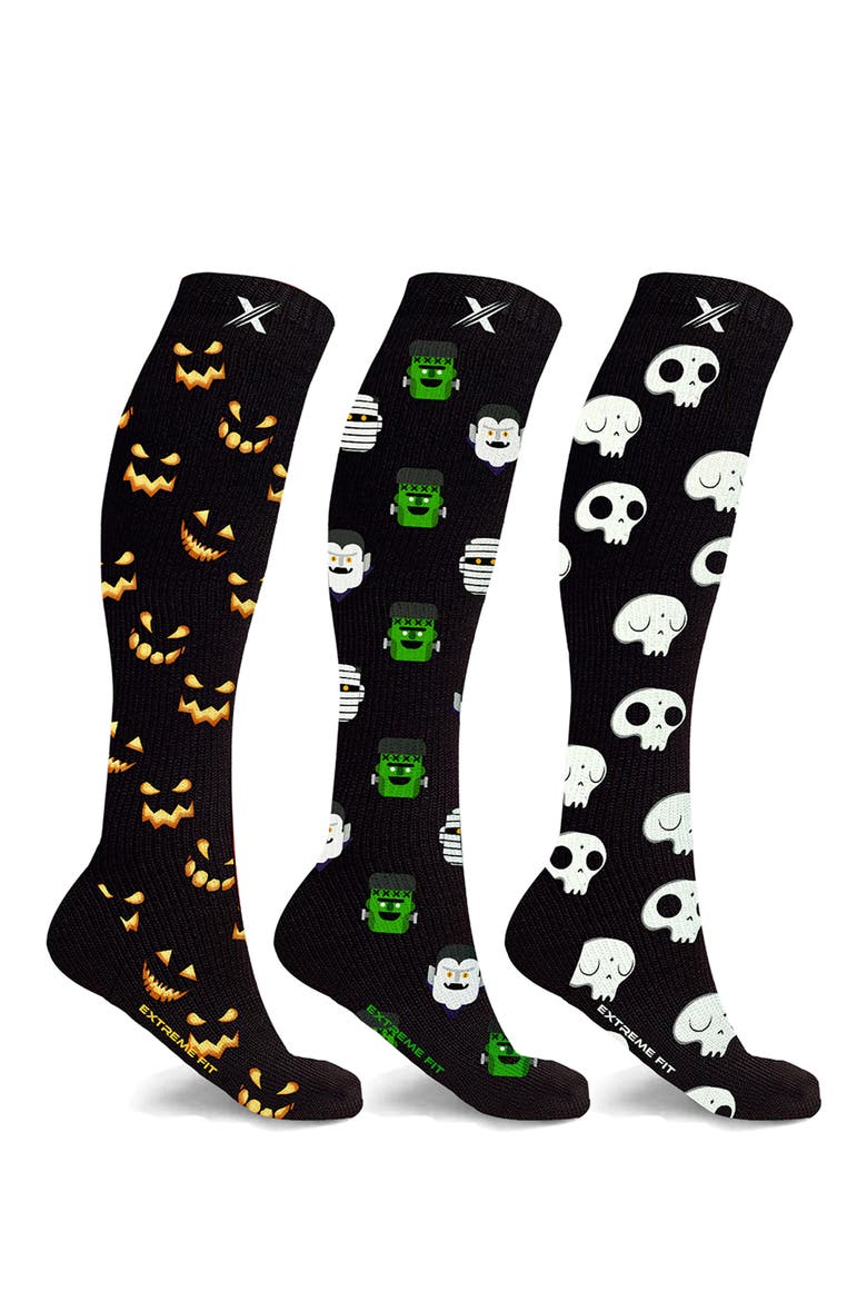 Halloween 3-Pack Socks, Main, color, MIX