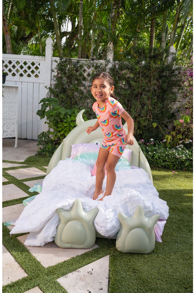 Kids' Kaleido-Hopes Two-Piece Fitted Pajamas, Alternate, color, KALEI