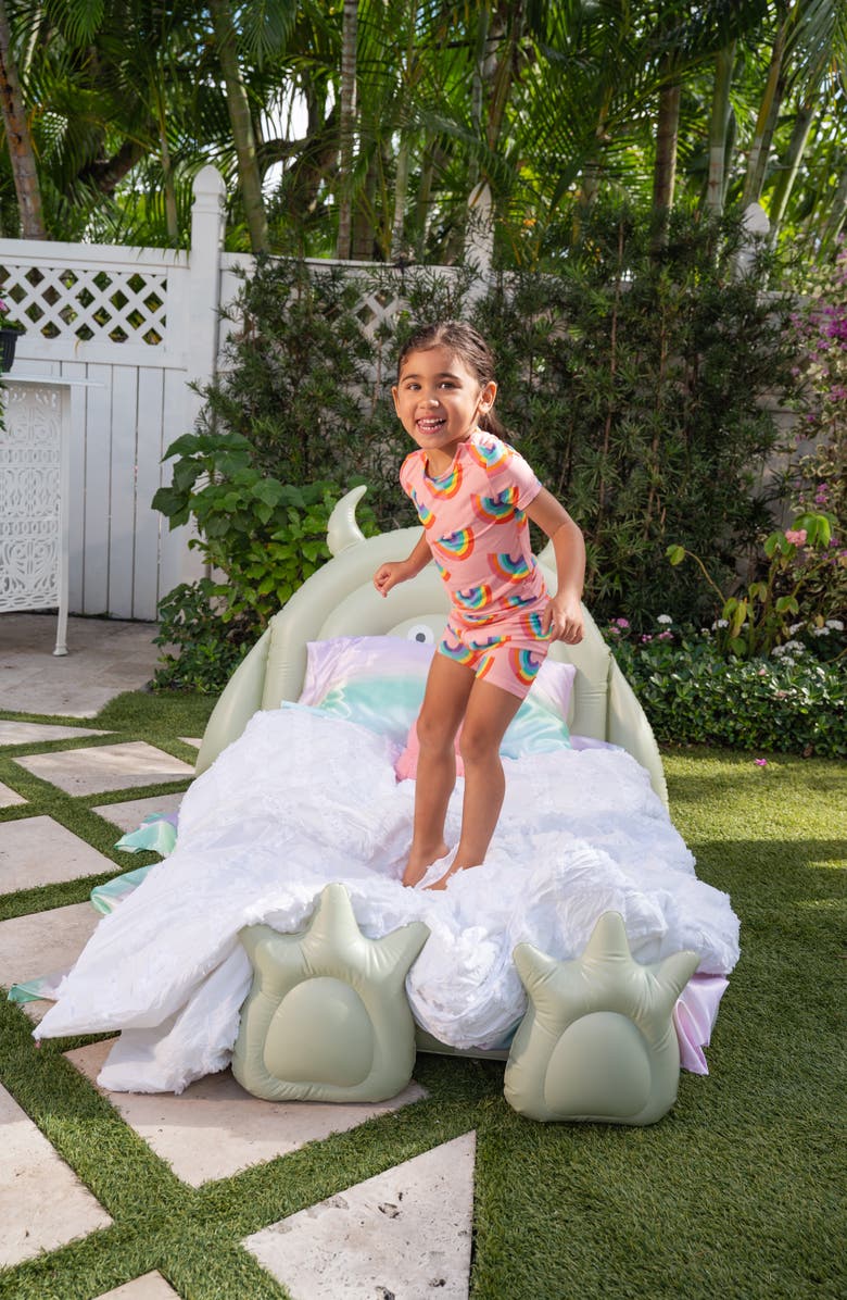 Magnetic Me Kids' Kaleido-Hopes Two-Piece Fitted Pajamas, Alternate, color, Kalei