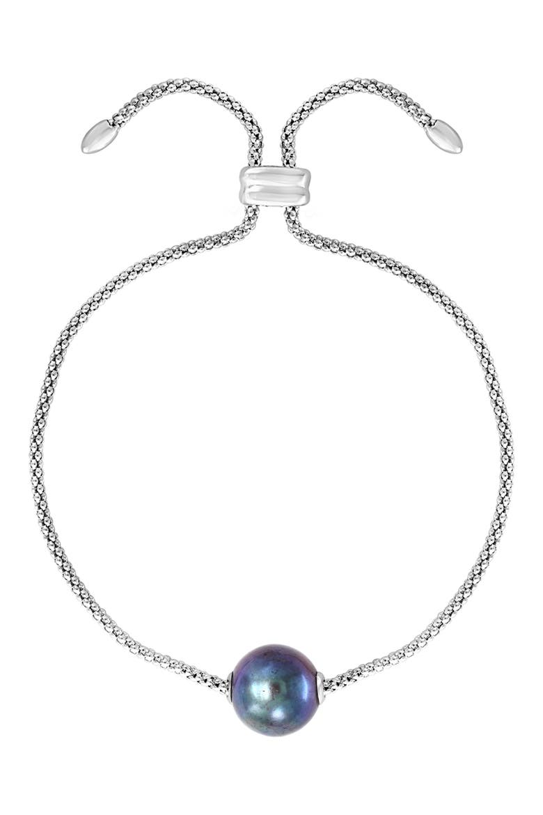 Gray Freshwater Pearl Slide Bracelet, Main, color, GREY