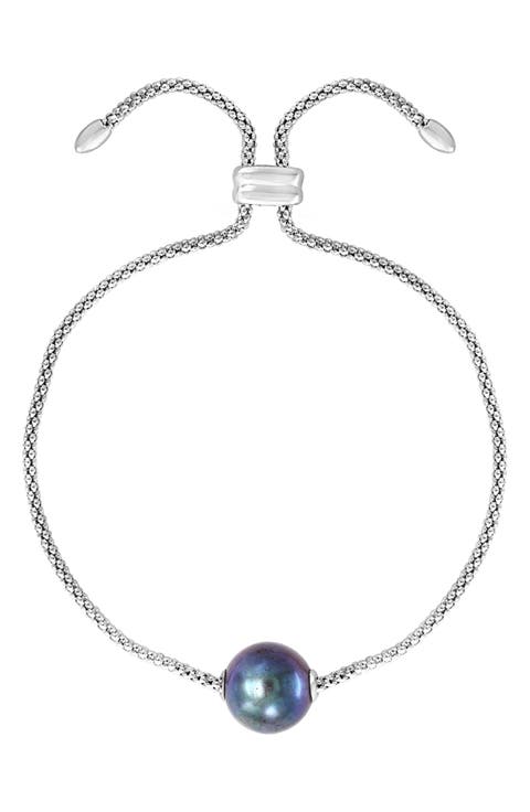 Gray Freshwater Pearl Slide Bracelet