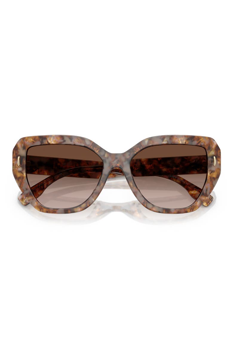 55mm Cat Eye Sunglasses, Alternate, color, TORTOISE
