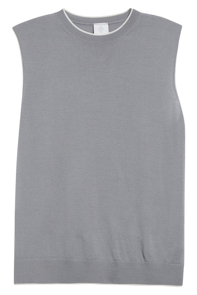 Merino Wool Tank Top, Alternate, color, DUST AND WHITE