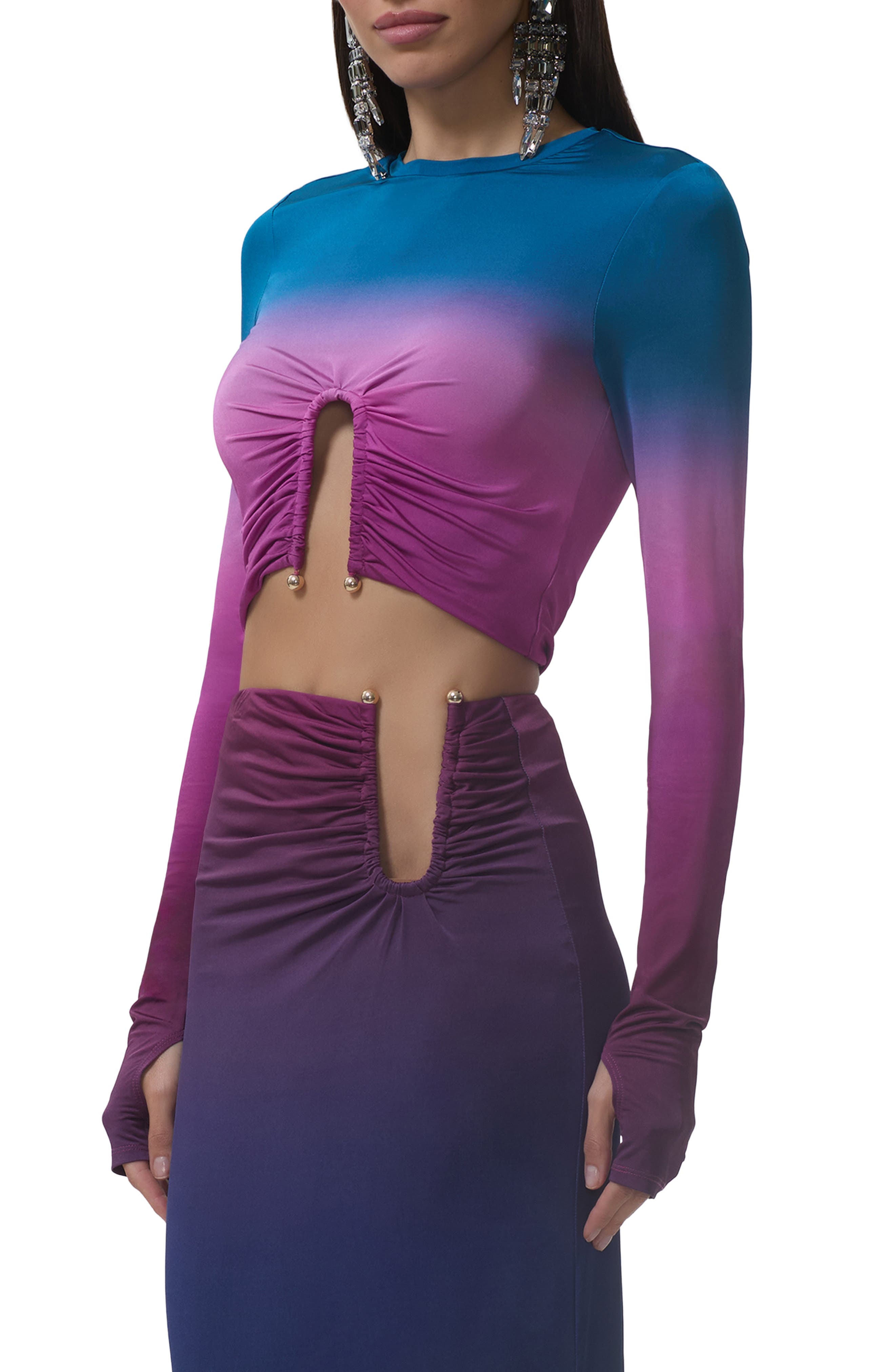 Freja Ombre Crop Top