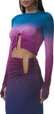 AFRM Freja Ombré Crop Top