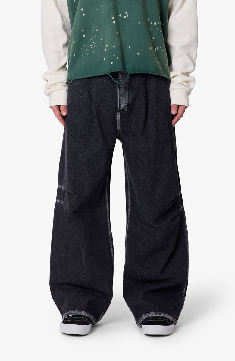 mnml Pleated Denim Jeans, Main, color,