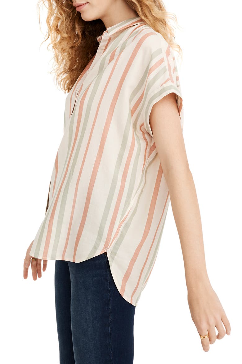 Central Multistripe Shirt, Alternate, color, LUCID PINK