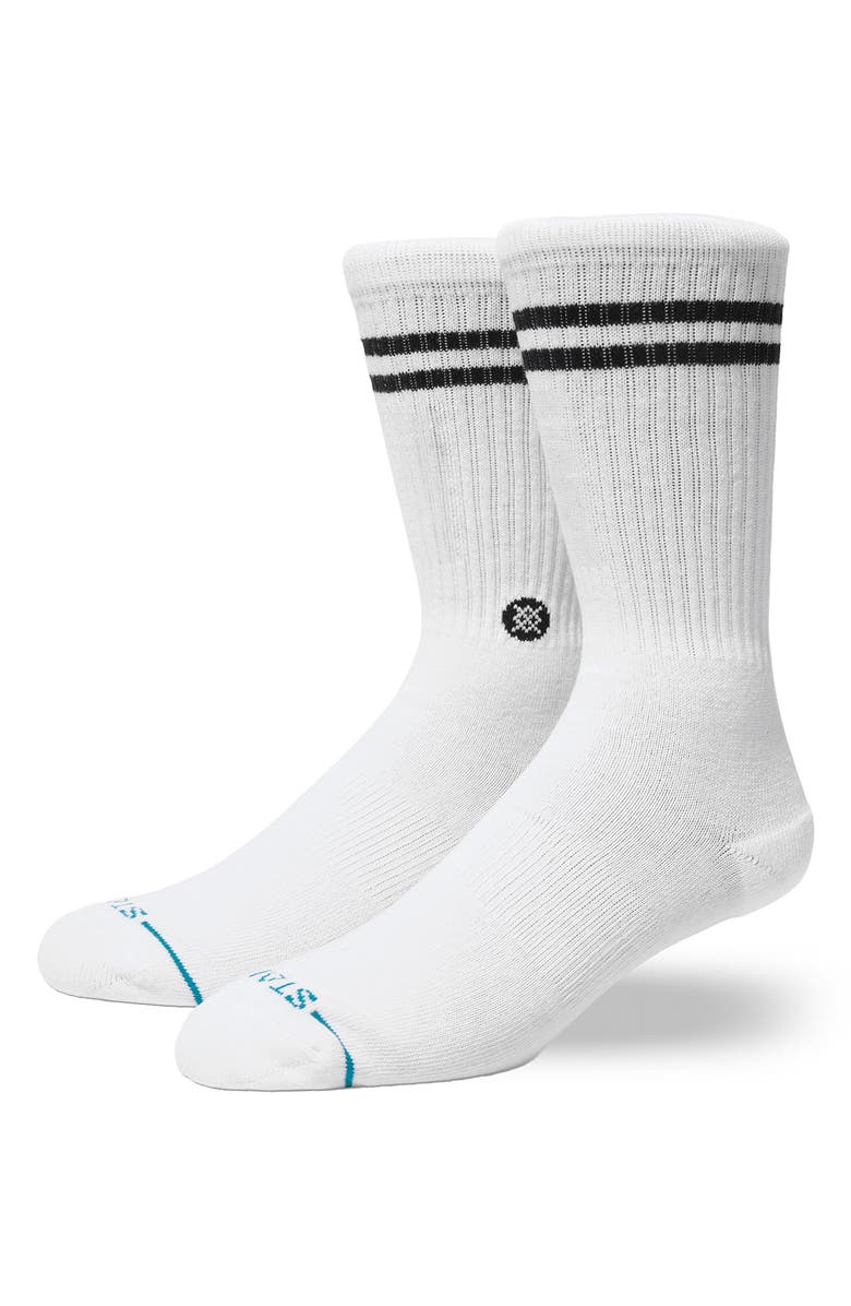 Stance Core 3-Pack Crew Socks, Alternate, color, White