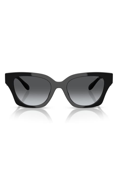 53mm Polarized Gradient Butterfly Sunglasses