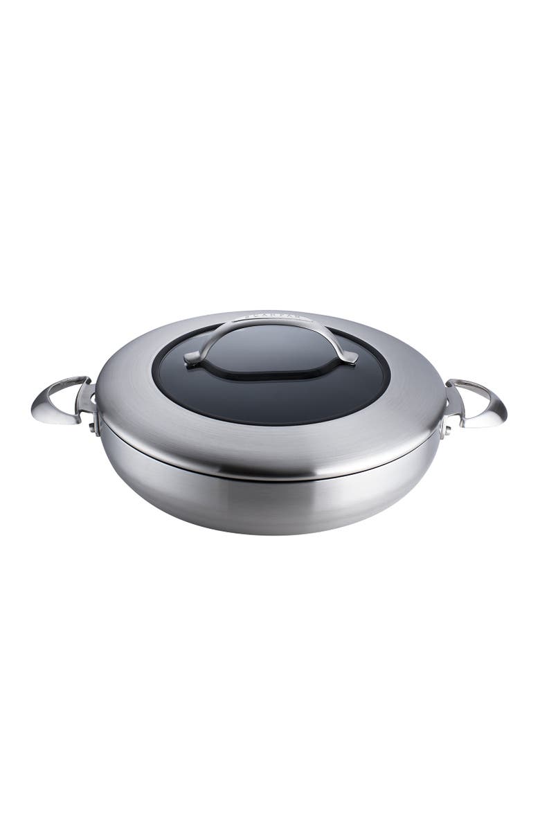 Scanpan CTX 12.75 Inch Nonstick Chef's Pan, 5.25 Quart, Stainless Steel, Main, color, Silver