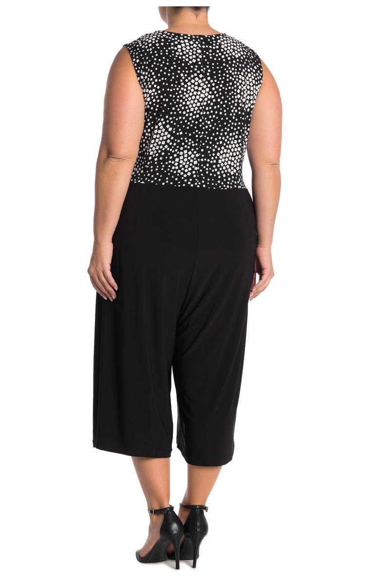 Nina Leonard Sleeveless V-Neck Wrap Front Jumpsuit, Alternate, color, 