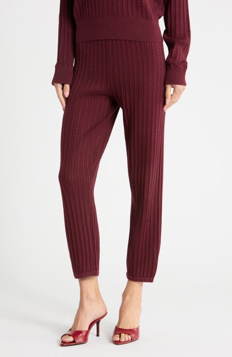 Cable Knit Joggers