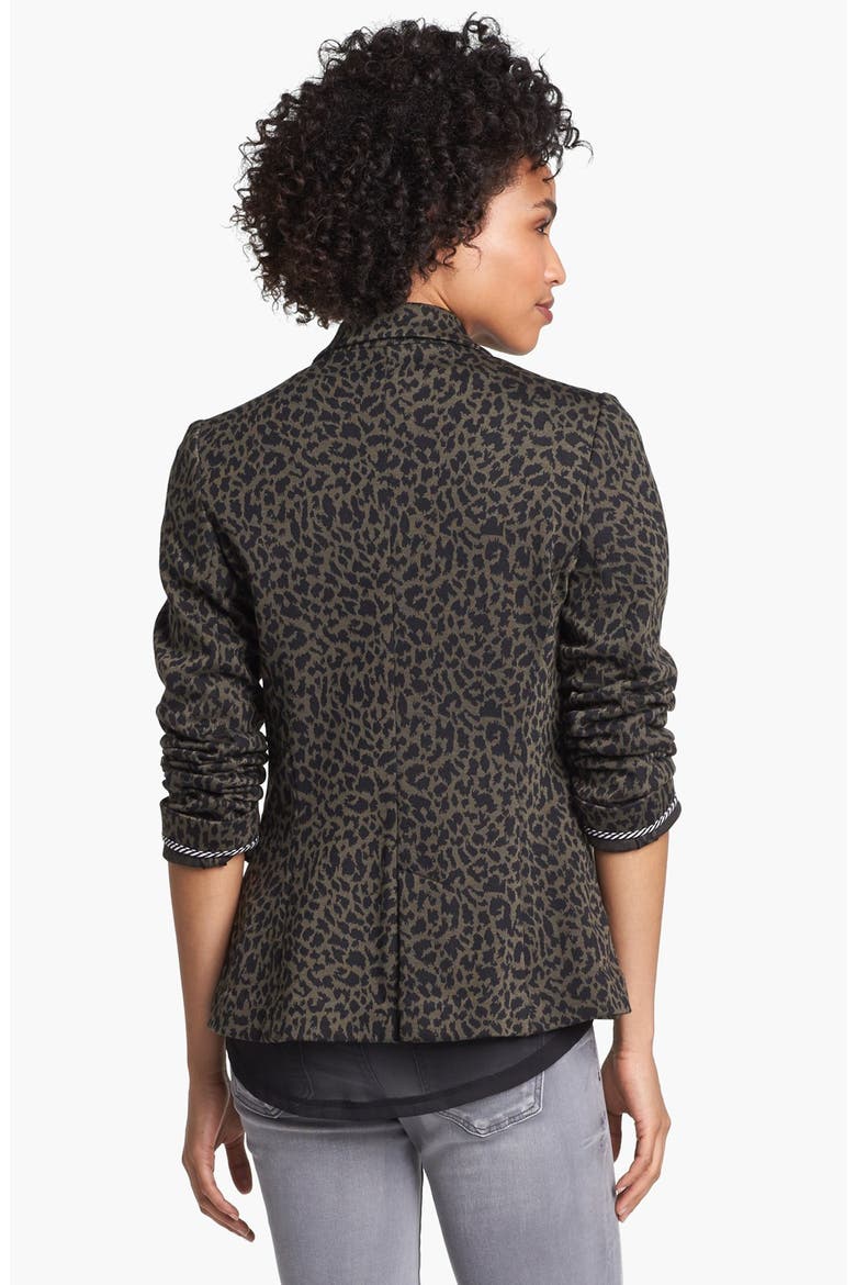 Knit Blazer, Alternate, color, ARMY ANIMAL