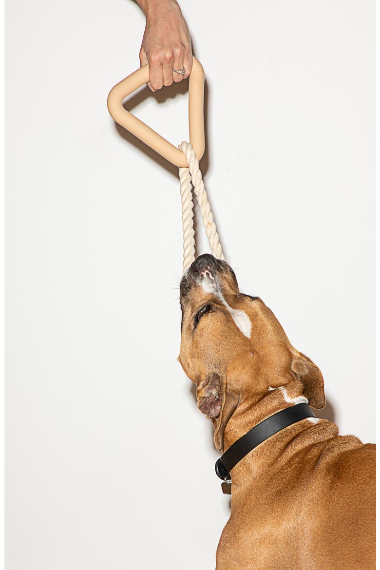 Triangle Tug Dog Toy, Alternate, color, TAN