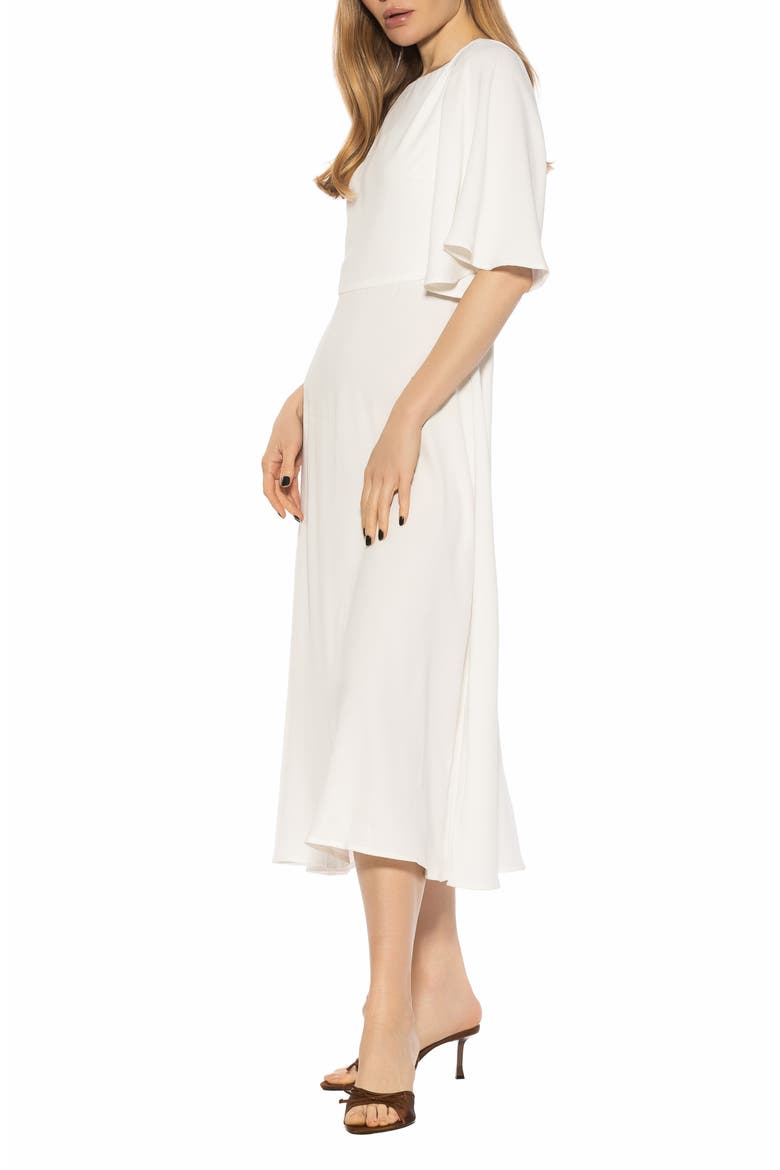 Milos Boatneck Midi Dress, Alternate, color, SAND