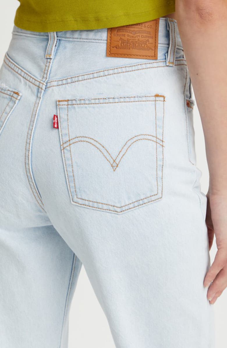 Levi's® Ribcage Ripped High Waist Ankle Straight Leg Jeans | Nordstromrack