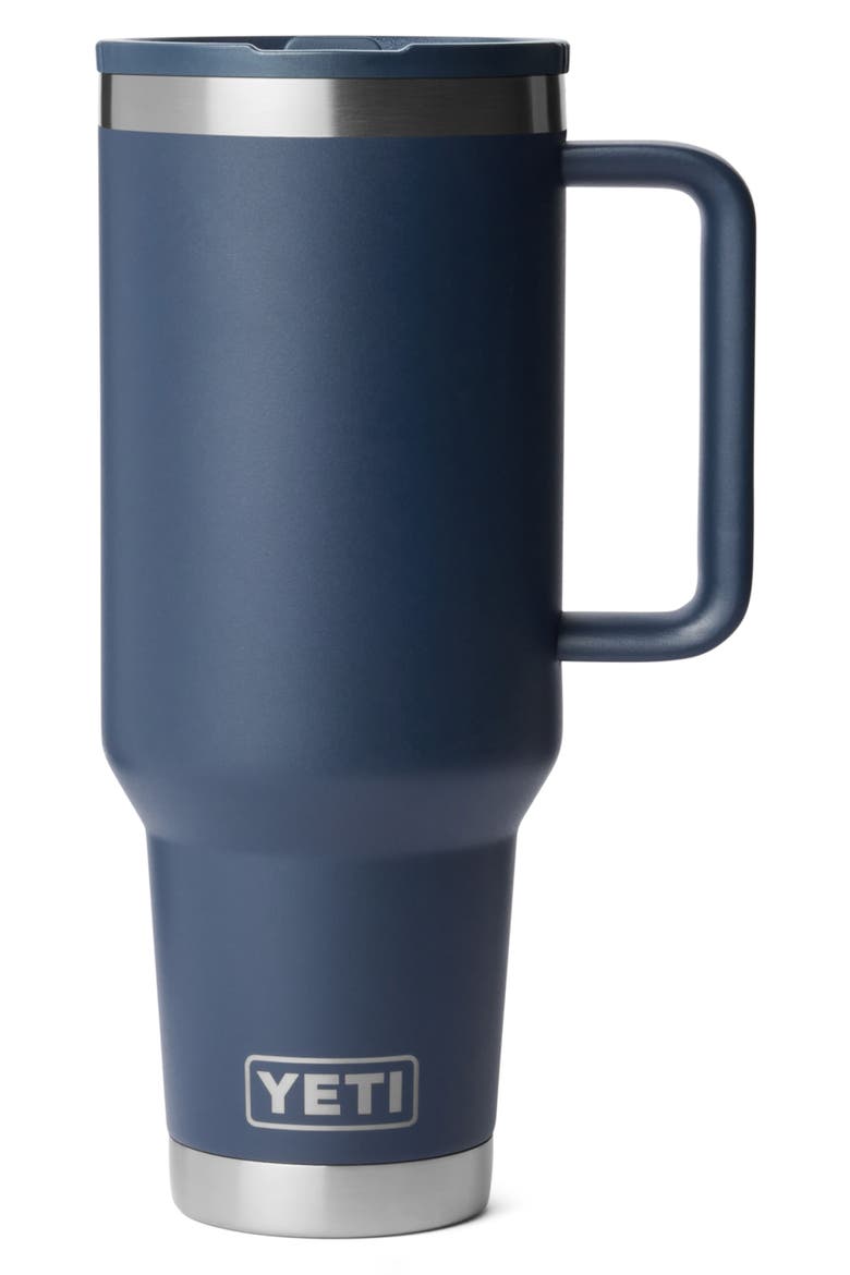 Rambler 40-Ounce Travel Straw Mug, Main, color, NAVY