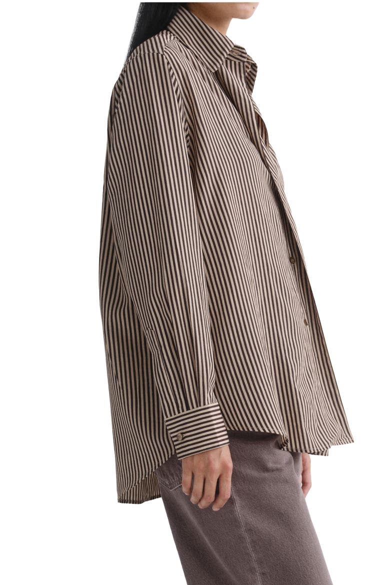 Aris Trace Striped Shirt, Alternate, color, TRACE STRIPE CHOCOLATE TAUPE