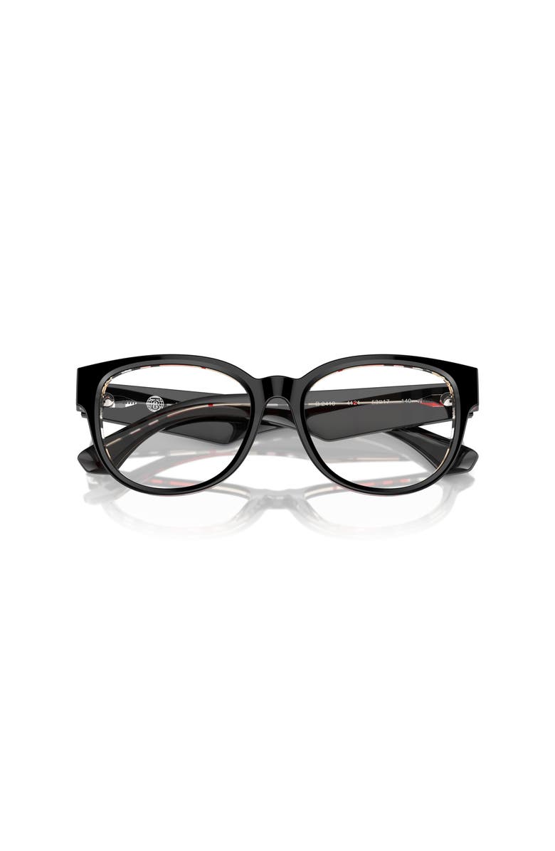 Burberry 53mm Phantos optical glasses, Alternate, color, Black