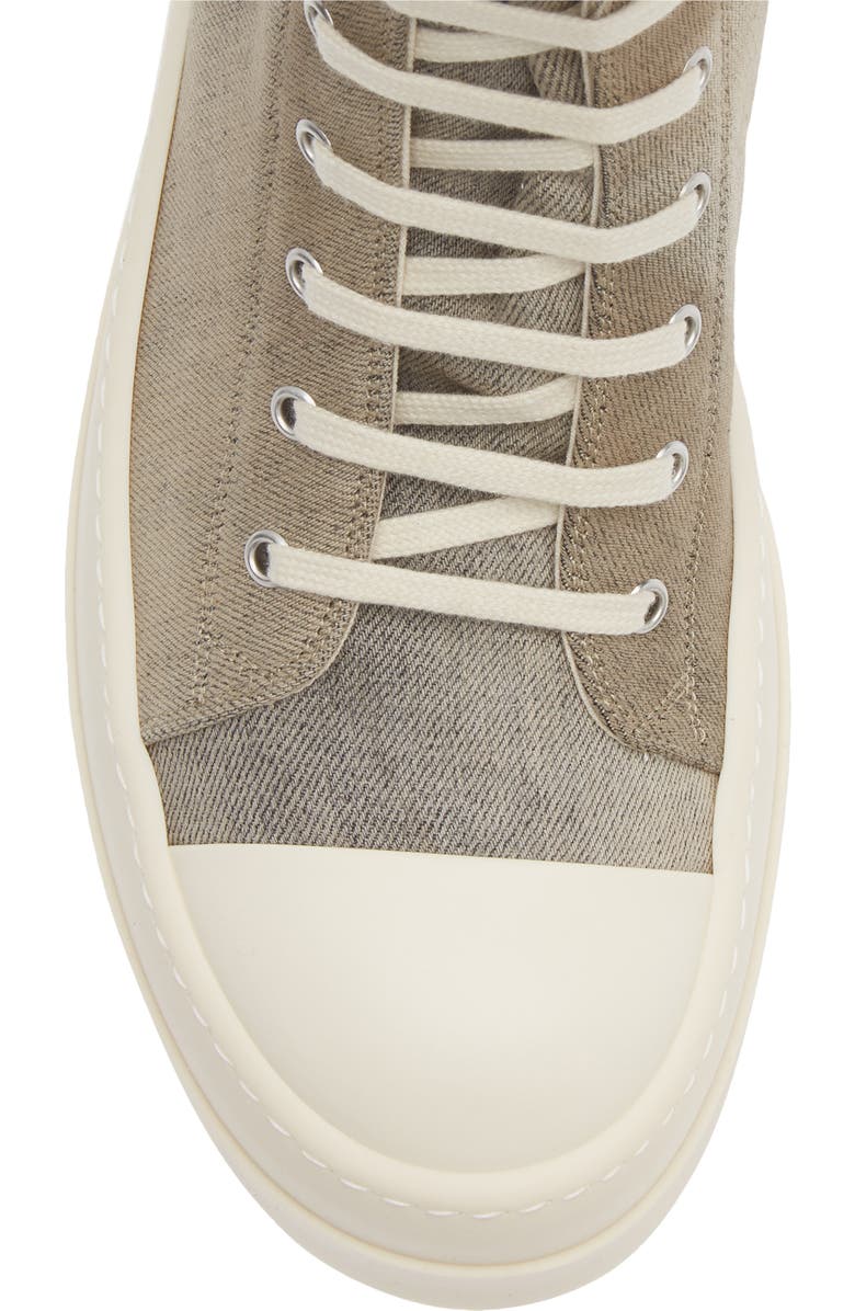 Rick Owens DRKSHDW Bumper High Top Platform Sneaker, Alternate, color, Dust/ Milk/ Milk