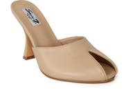 Seven7 Azure Faux Leather Peep Toe Sandal