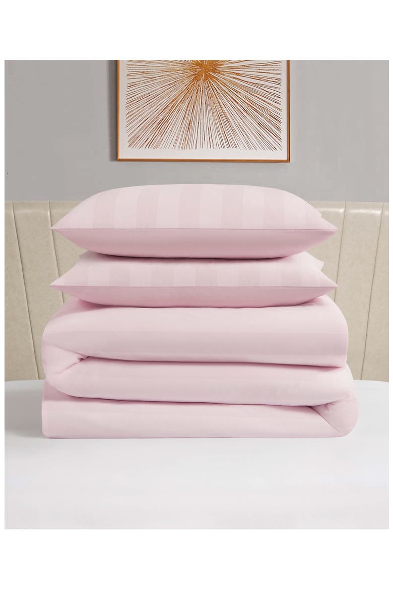 Jenny Velour Comforter Set, Alternate, color, LIGHT PINK
