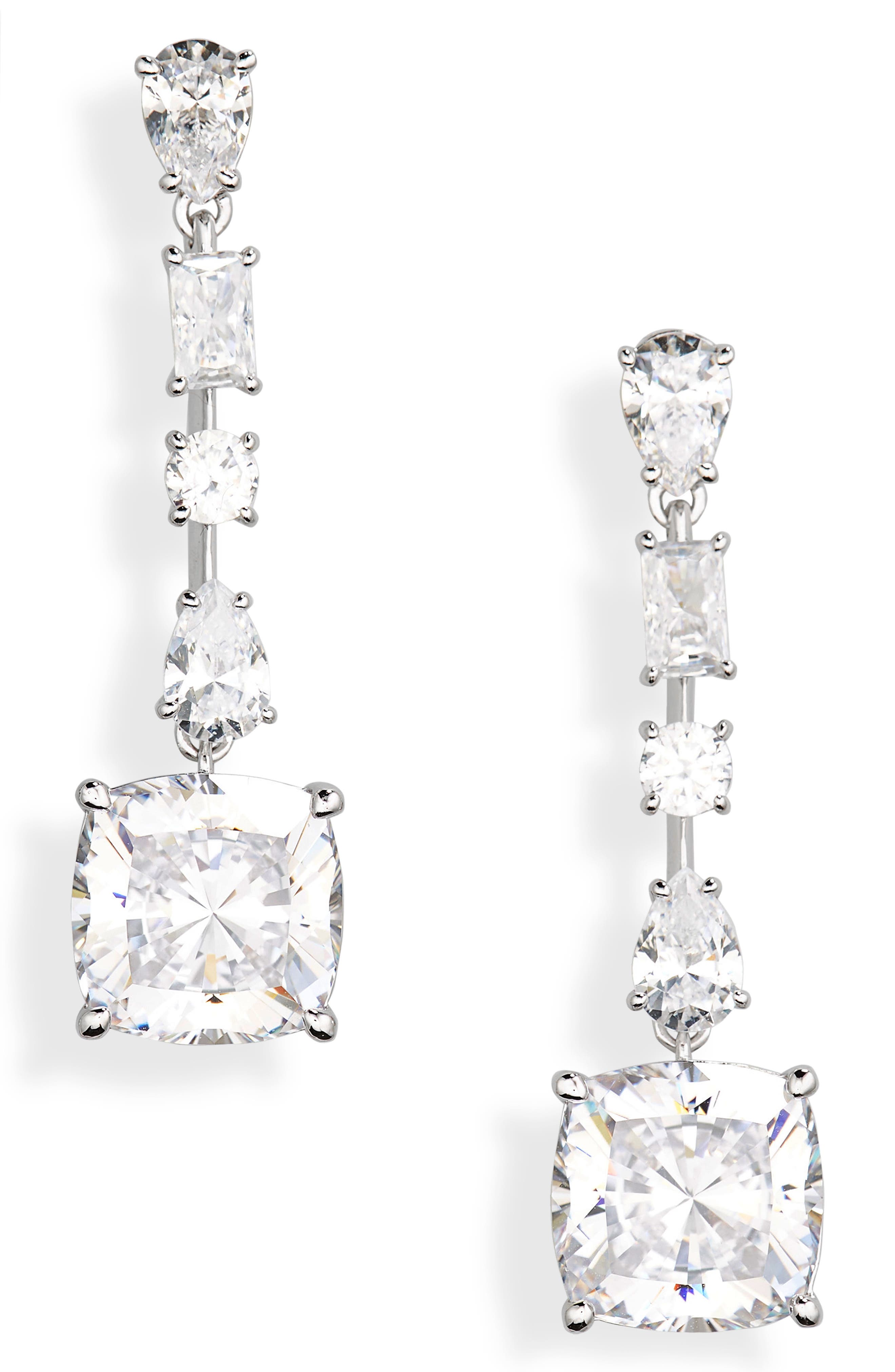 Nadri Rockstars Cubic Zirconia Drop Earrings