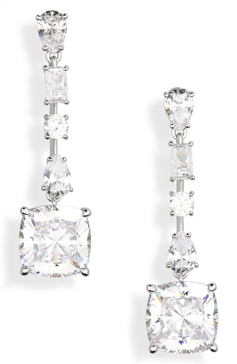 Rockstars Cubic Zirconia Drop Earrings