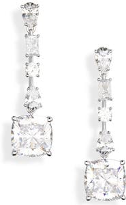 Nadri Rockstars Cubic Zirconia Drop Earrings