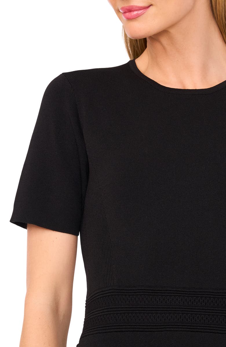 Ted Baker Rib Detail Fit & Flare Sweater Minidress, Alternate, color,