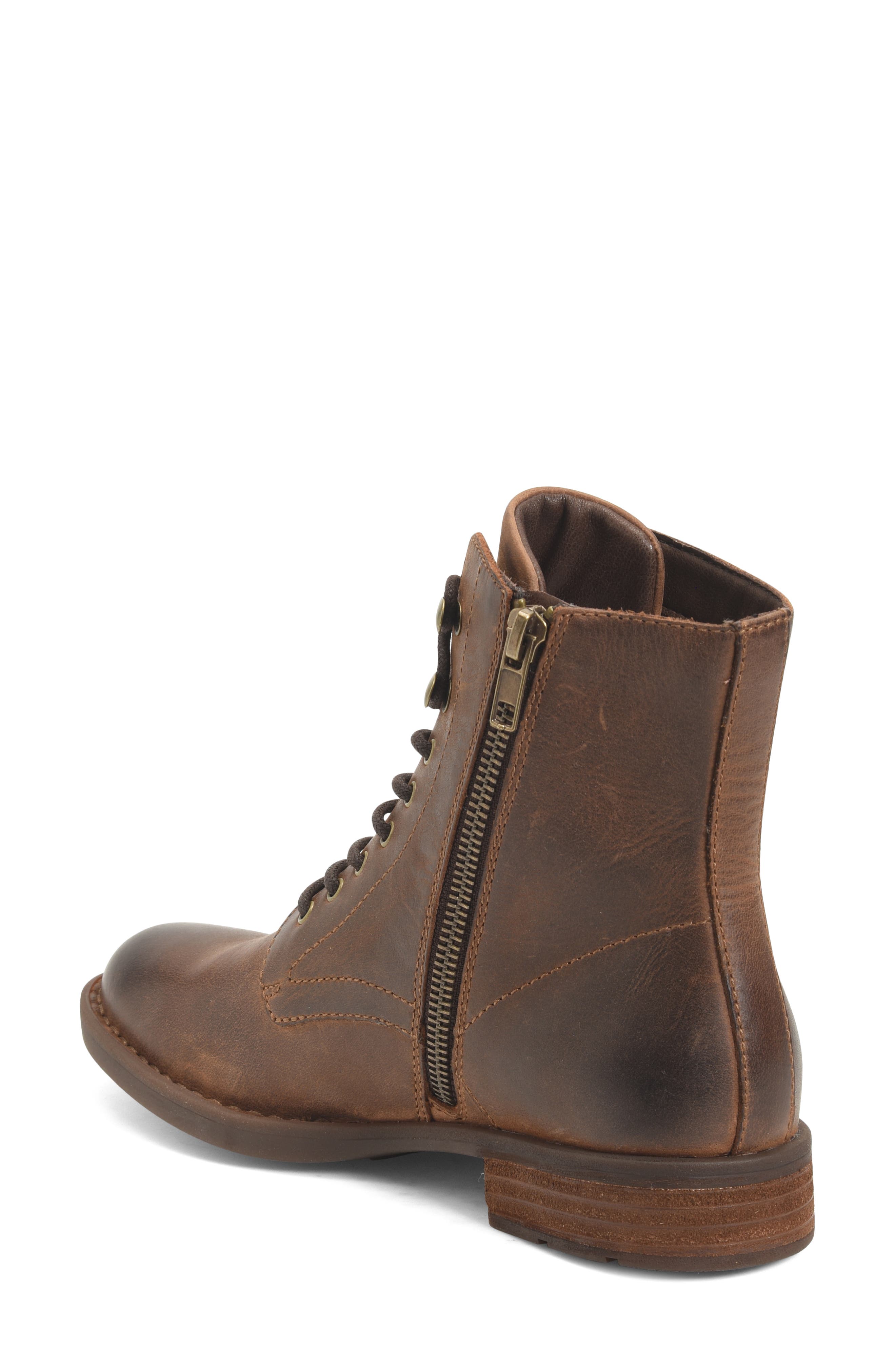 Boreen Bootie, Alternate, color, BROWN LEATHER