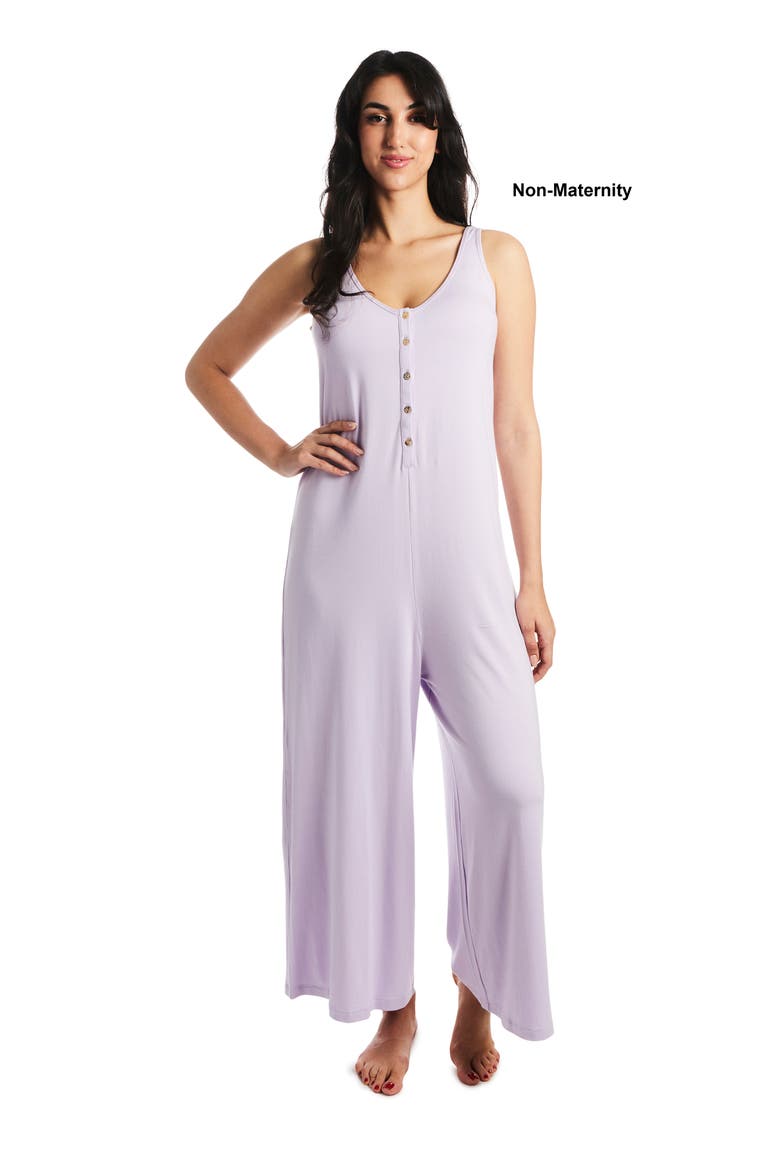 Luana During & After Maternity/Nursing Romper, Alternate, color, LAVENDER