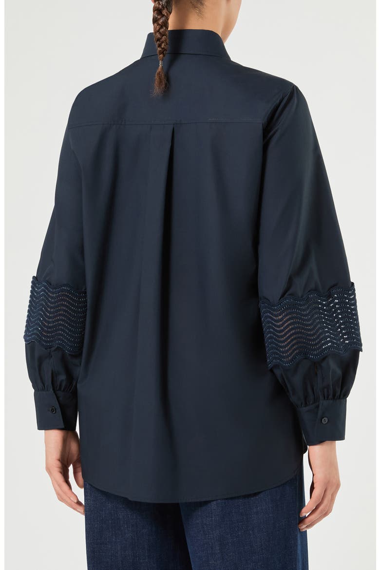 Soutache Detail Cotton Jacket, Alternate, color, NAVY