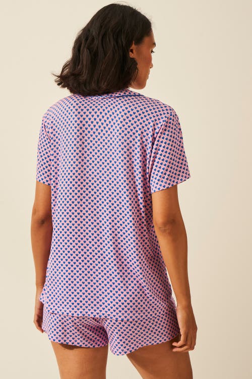 Stripe & Stare Short Pyjama Set In Multi
