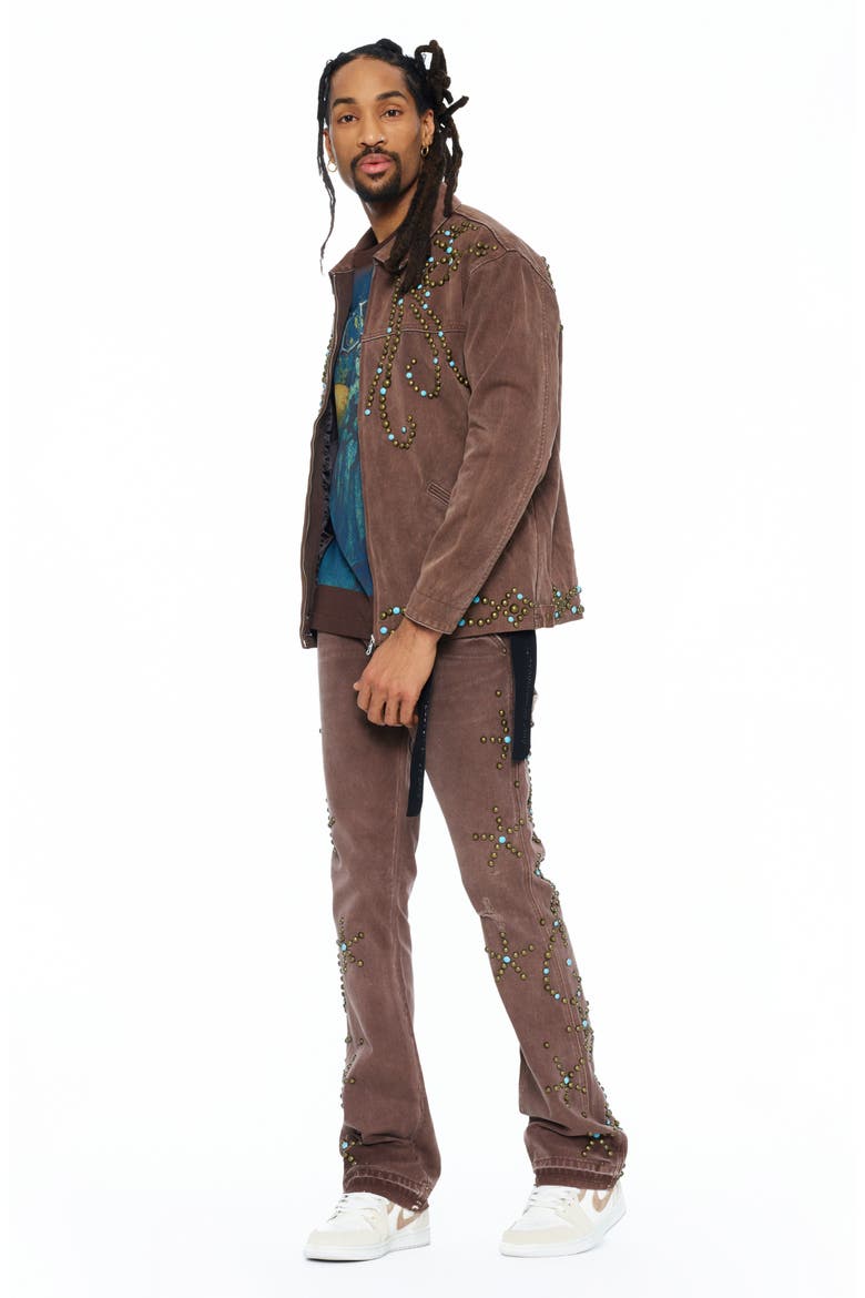 Lenny Boot Cut Carpenter Jeans, Alternate, color, PINECONE