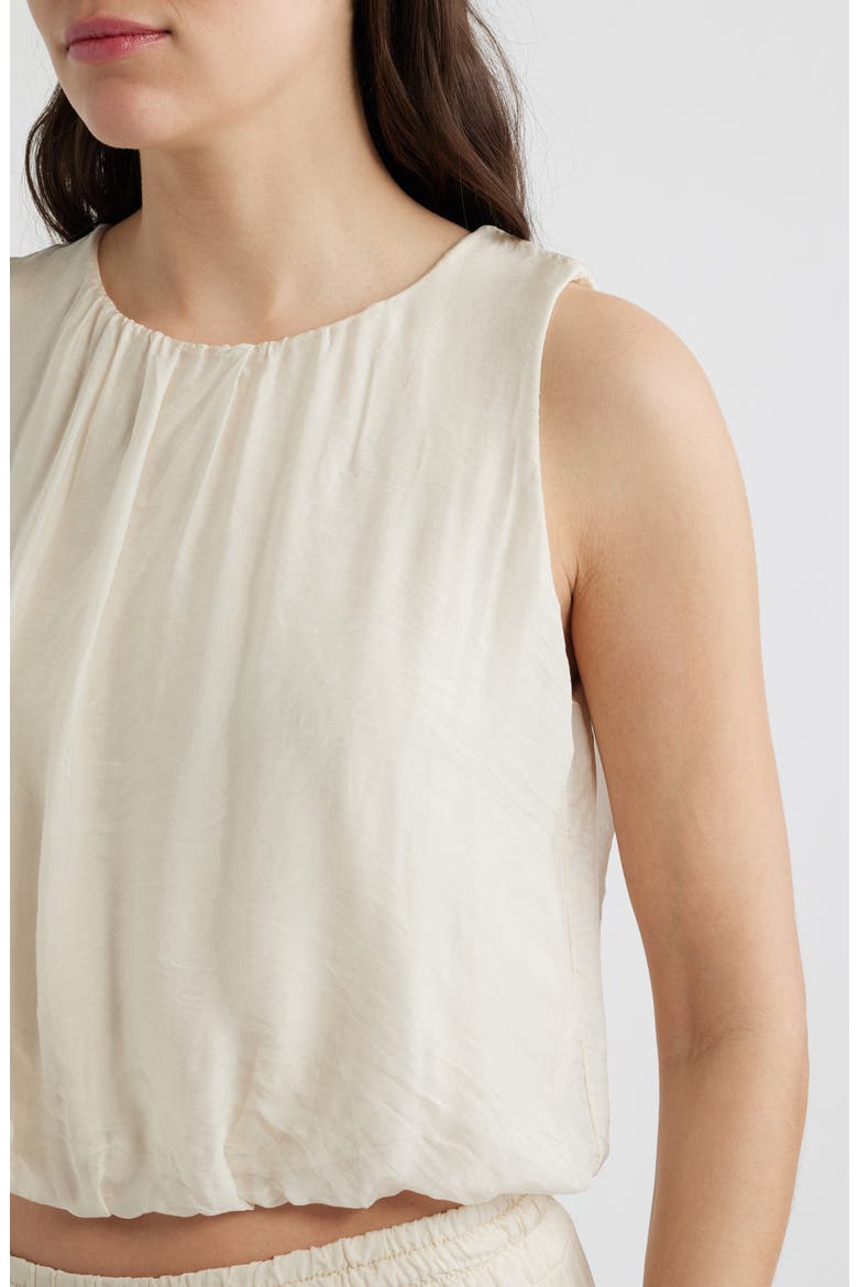 Strada Bubble Sleeveless Top, Alternate, color, ECRU