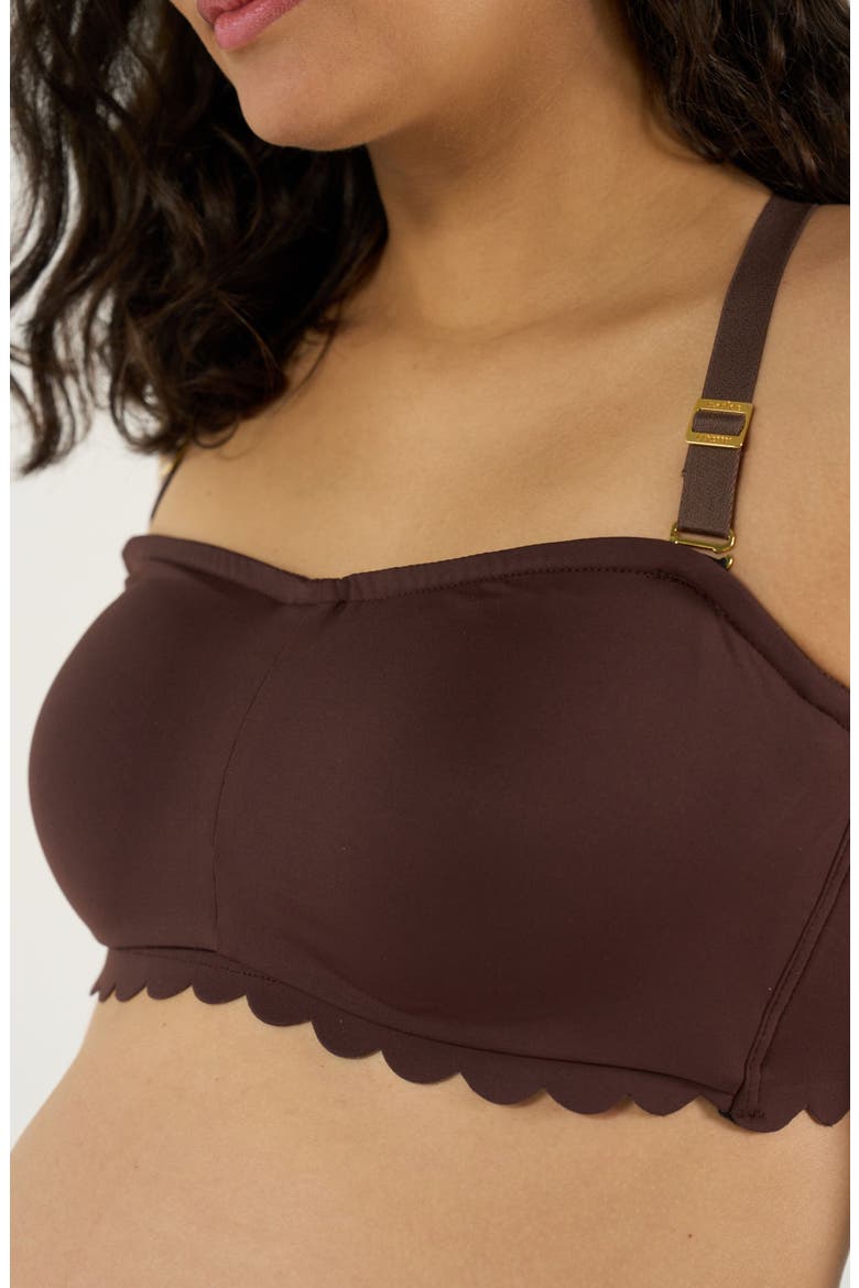 Skin Maternity And Nursing Invisible Bandeau Bra  C/D Cup, Alternate, color, Chocolate