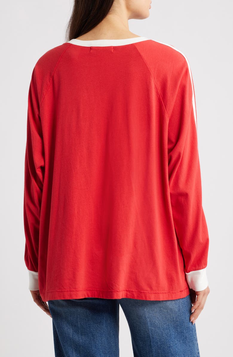 Daydreamer Oasis Long Sleeve Graphic T-Shirt, Alternate, color, Fire Red