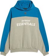 Fear of God Essentials Detroit Lions 90s Relaxed Colorblock Hoodie
