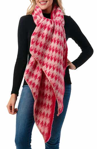 MARCUS ADLER Houndstooth Print Scarf