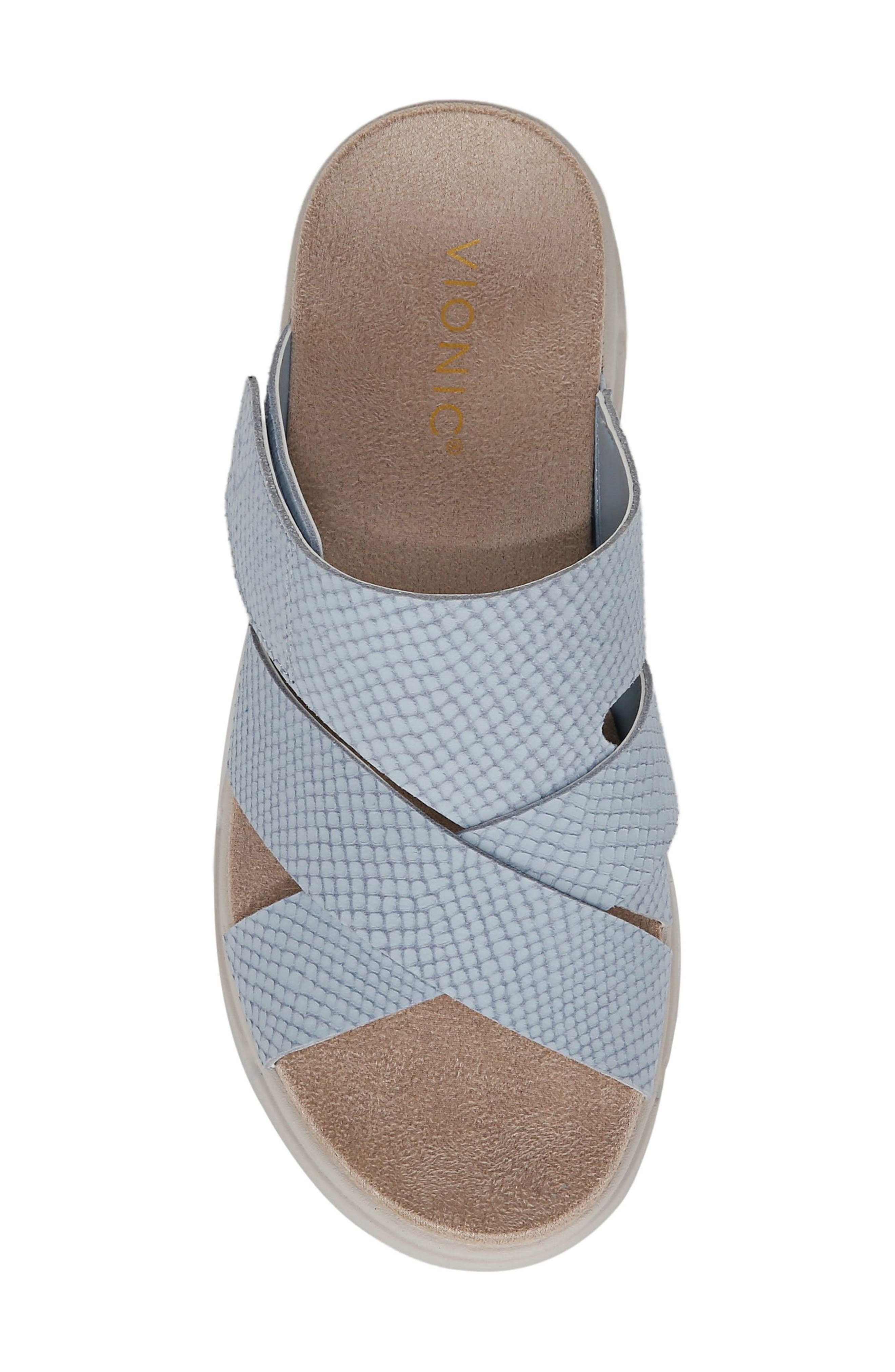 Uptown Sunset Slide Sandal, Alternate, color, BLUE MIST NUBUCK