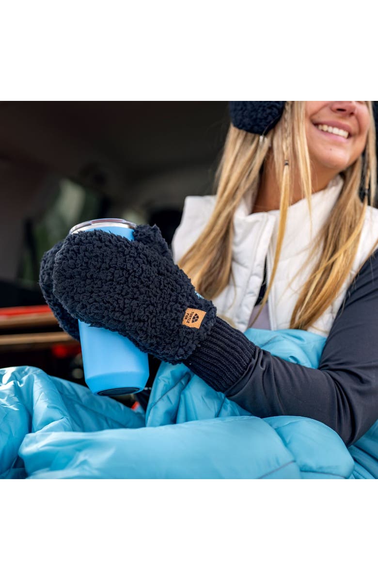 Turtle Fur High Pile Fleece Freestyle Mittens, Alternate, color, Mint Crush