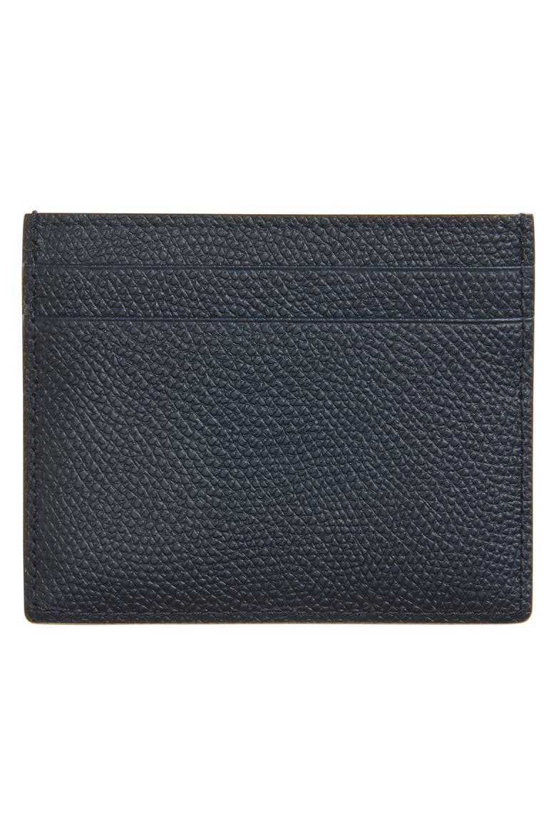 VLOGO Leather Card Holder, Alternate, color, MARINE