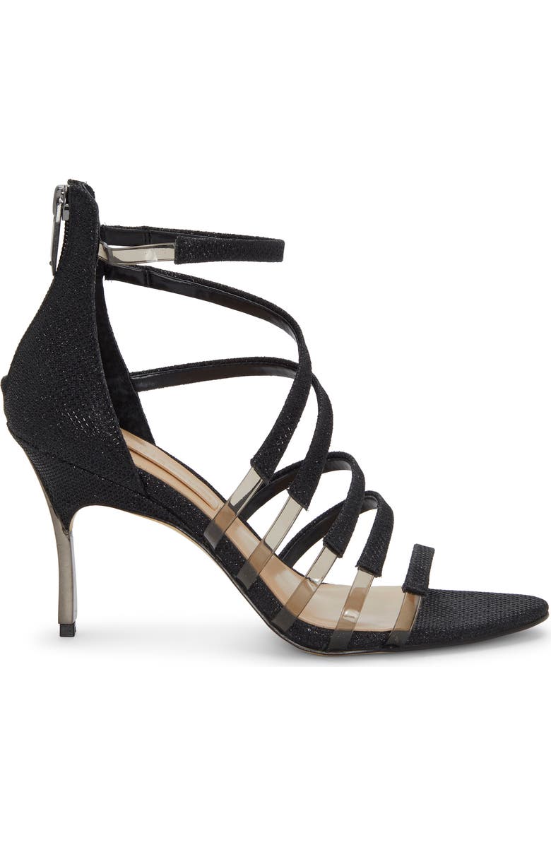 Imagine by Vince Camuto Roselle Metallic & Clear Strap Sandal, Alternate, color,