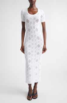 Openwork Python Lace Dress