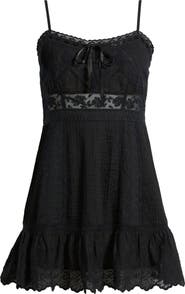 LoveShackFancy Maera Smocked Back Minidress