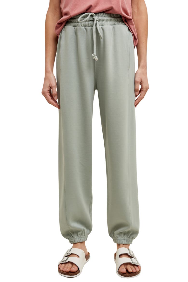 Scuba Knit Joggers, Main, color, SAGE