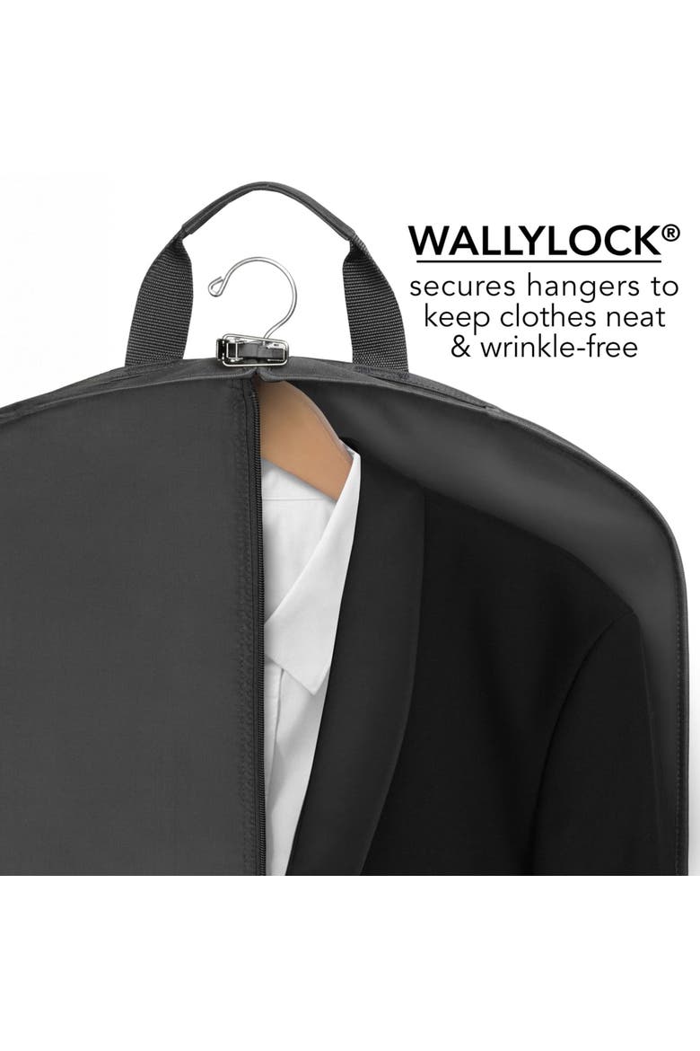 40" Deluxe Travel Garment Bag, Alternate, color, Black-G3