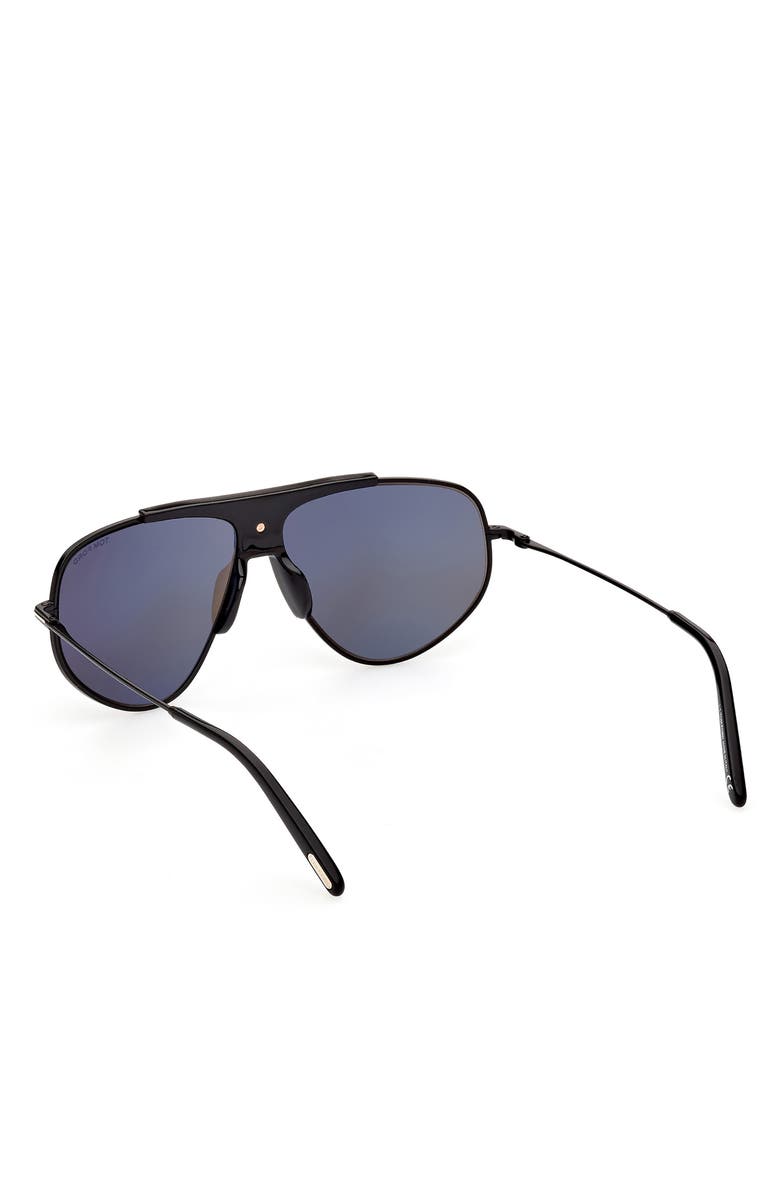 TOM FORD Addison 61mm Aviator Sunglasses, Alternate, color, 