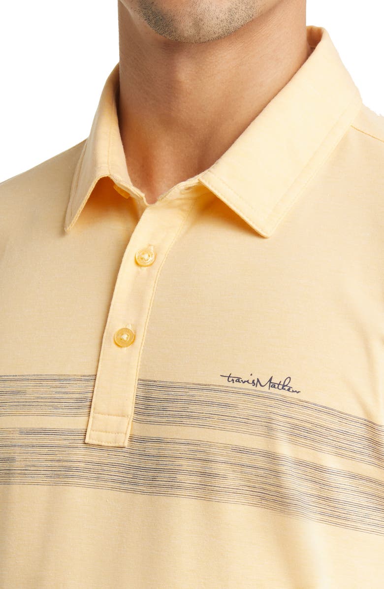 TravisMathew Lot of Pesos Polo, Alternate, color, Heather Golden Cream